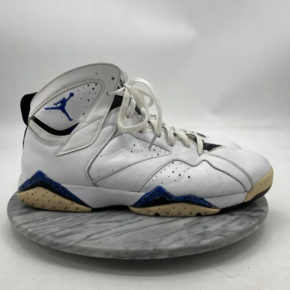 Air Jordan 7‎ Retro Mens 13 White Varsity Royal Orlando Magic Shoes 304775-161